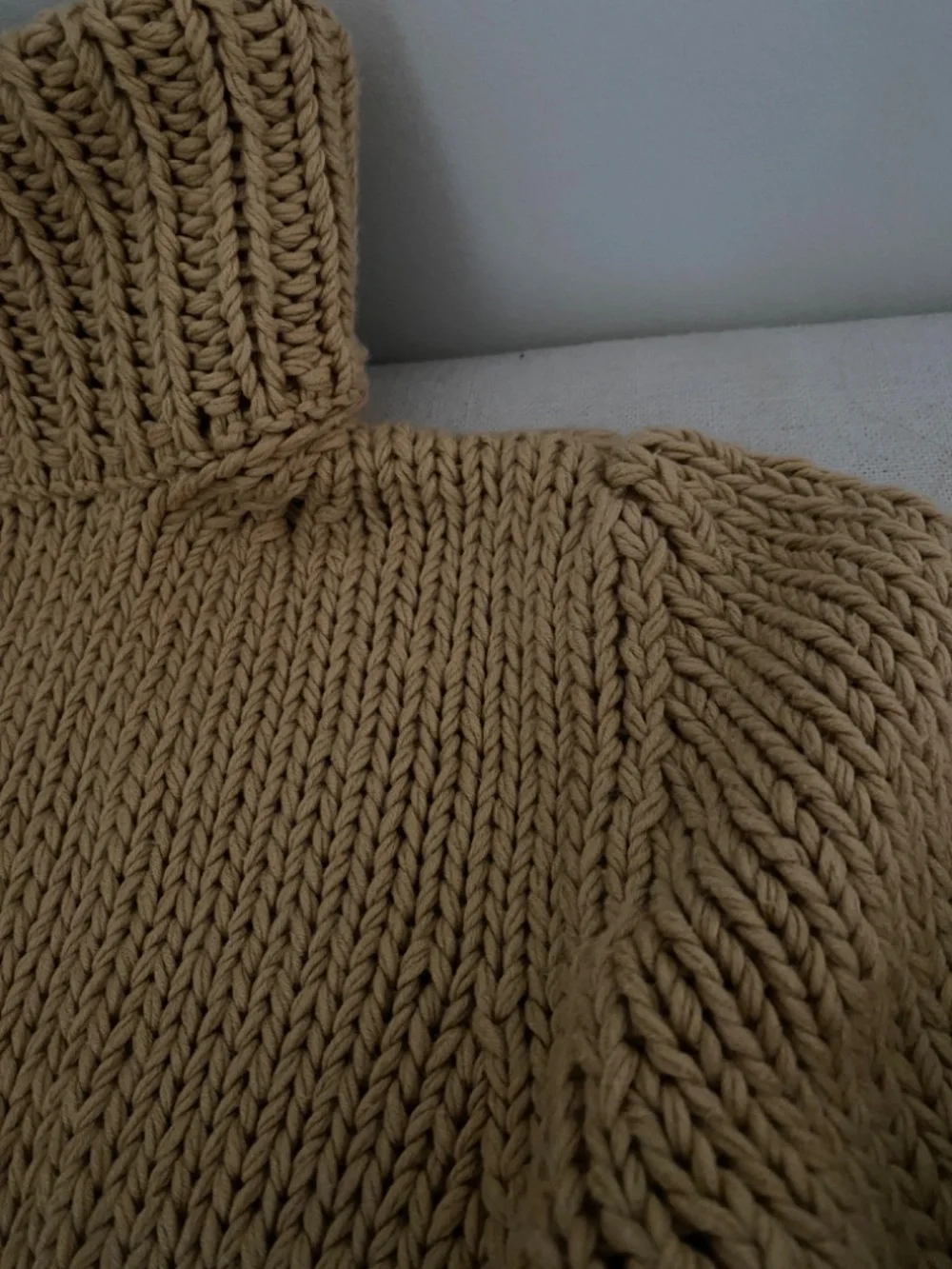 Authentic Céline Cotton Silk Knit Sweater Sunfaded Wheat | S - Picture 10 of 12